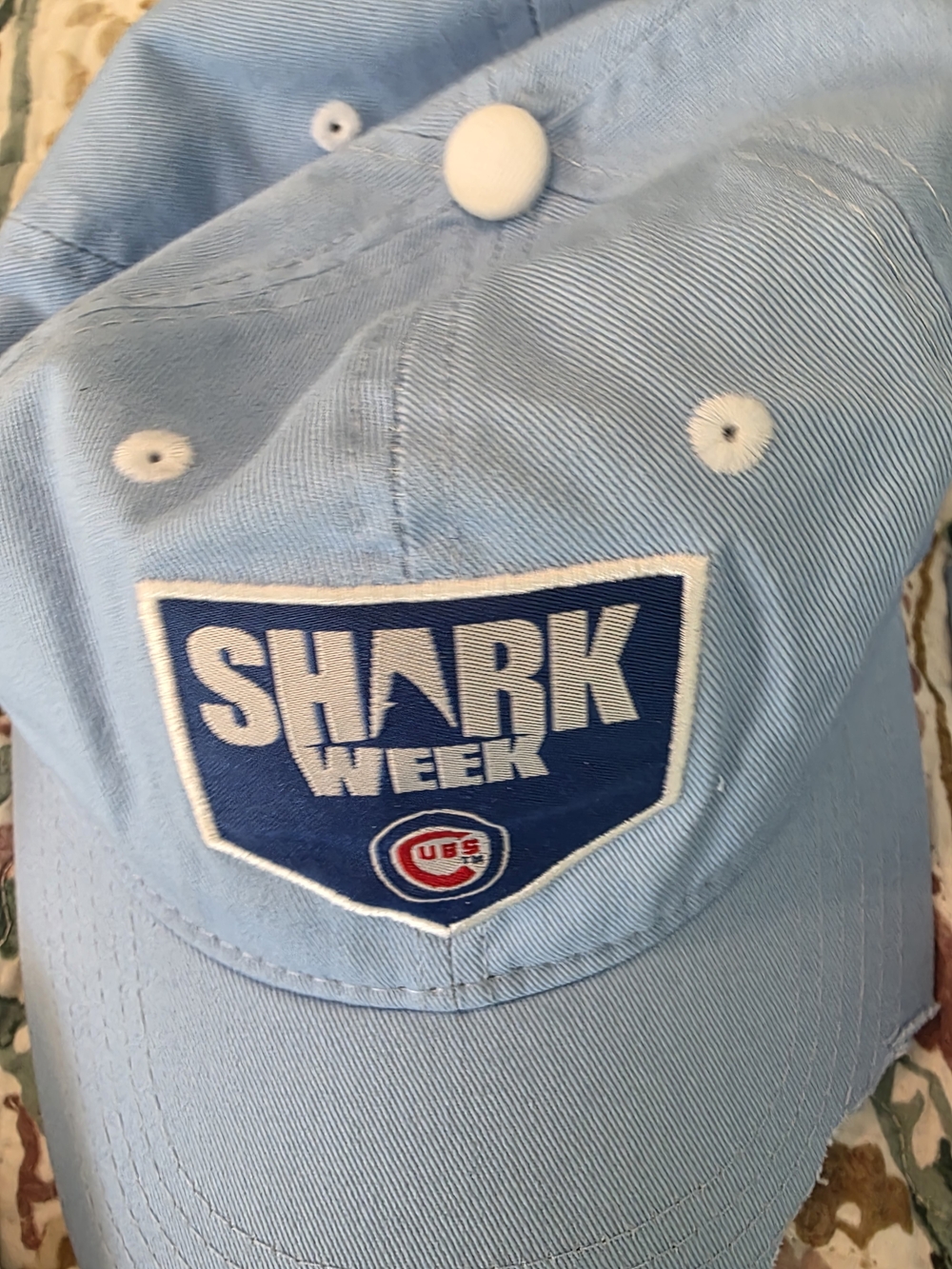 Two Cubs Shark Week Light Blue Baseball Cap